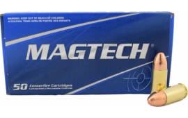 MagTech 9mm Case,124 Grain, Brass, Boxer, Reloadable, Non Corrosive, FMJ Ammo - 1000 Round Case