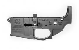 Griffin Armament MK2 Ambi Stripped AR-15 Lower Receiver - Ambidextrous Controls - Integrated Trigger Guard - Flared Magwell - Anodized Black - MK2AL  