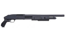 Mossberg JIC 500 Pump 12GA Shotgun, Synthetic Pistol Grip Black Matte Blued - 57340