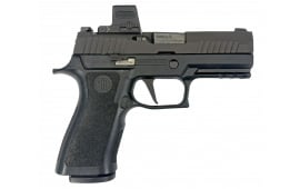 Sig Sauer P320 LE USED 9mm NATO Pistol, 3.9" barrel, Night Sights, 1-17rd Magazine, Holosun EPS Optic, Black - Good Condition -USD-320CA-9-RO-S