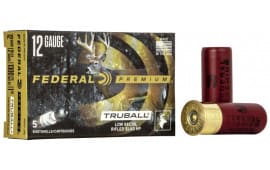 Federal PB127LRS Premium Vital-Shok TruBall 12 Gauge 2.75" 1 oz Rifled Slug Shot - 5sh Box