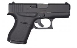 Glock UI4350201 G43 Subcompact 9mm Luger 3.39" 6+1 Black Polymer Grip/Frame Grip Black