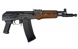 Pioneer Arms Polish Hellpup 5.56 Nato Caliber AK Pistol, Wood, S/A, 11.73" Barrel, 1-30 Rd Magazine, Forged Trunnion,  AK0031-FT-556-W