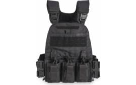Guard Dog Body Armor Pitbull Plate Carrier - Includes Swift Clips & Mag Pouches - Black - PITBULL-BLK