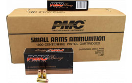 PMC 40D Bronze 40 Smith & Wesson Case - 165 GR Full Metal Jacket Flat Point - Brass, Boxer, Non-Corrosive - 1000 Rounds