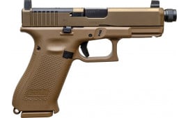 Glock 19X MOS Semi-Automatic 9x19mm Pistol, 4.52" Threaded Barrel, (1) 17 Round & (2) 19 Round Magazines - Coyote Finish - PX1950S03MOSTB