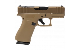 Glock 43X MOS, 9mm, Slimline Semi-Automatic Pistol, (2) 10rd Magazines, Front Serrations, w/ Glock Mounting Rail, MOS Optics Cut, FDE - PX435Z201FRMOSK