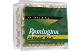 Remington Golden Bullet 22LR 40 GR High Velocity Round Nose Ammo - 100rd Box