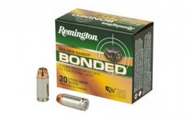 Remington Ammunition 29365 Golden Saber Bonded 40 S&W 180 gr Brass Jacket Hollow Point (BJHP) - 20rd Box