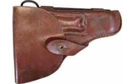 Original Pistol Holster for the Romanian TTC Tokarev Pistol - Dark Reddish Brown Color. .Very Good Surplus Condition 