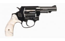 Heritage Manufacturing HW38B3WP Roscoe 3" Fixed Black Pearl Grip Revolver