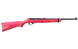 Ruger 10/22 Carbine Blued / Pink Laminated Stock .22LR 18.5" 10rd Rifle - 1184