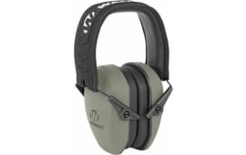 Walker's GWP-RSMPAS-SGN Razor Slim Passive Muff 27 dB Over the Head Polymer Sage Green Ear Cups with Black Headband & White Logo