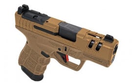 SAR USA SAR9SCG2BR SAR9 SC Gen2 Sub-Compact Frame 15+1 3.30" Black Steel Barrel, Bronze Cerakote Ported/Serrated Steel Slide, Bronze Polymer Frame & Grip