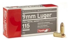 Aguila 1E097704 Target & Range 9mm Luger 115 gr Full Metal Jacket (FMJ) - 50rd Box