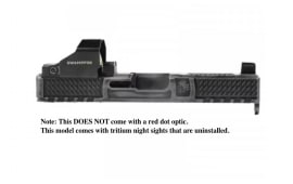 SwampFox - Wolverine Slide Battleworn Gray For Glock 19 Gen 3 Models - RMR Optics Cut - Mid Height Tritium Night Sights - WVS19-BWT