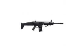 Panzer Arms SCRXII PRO Semi-Automatic 12 Gauge Shotgun, 18.5" Barrel, 5+1 Capacity, Flip-Up Sights, QD Sockets - Angled Foregrip - Black - PASCRXIIPROB