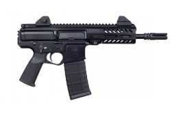 Akdas SEM-55 .223 / 5.56 NATO 10" Barrel 30rd Semi-Auto Pistol W/ Flip Up Sights, Compatible With AR-15 Grips & Trigger Groups