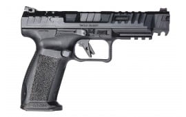 SFx Rival Canik  Dark Side Semi-Auto 9mm Pistol, 5" Barrel, 2-18 Round Mags, Holster, Case, Adj Sights & Optic Plates, Professional Grade - HG6815-N