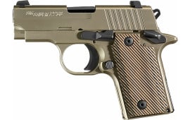 Sig Sauer P238 380 ACP Pistol, 6rd 2.7" Nickel Vector Grips - 238380NI