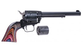 Heritage Manufacturing Rough Rider Steel Frame 22LR/22MAG Revolver, 6.5" Black Green Camo - SRR22MBS6