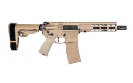 Stag Arms 15 Tactical Semi-Automatic AR-15 Style Pistol with 7.5" Nitride 5.56x45mm Barrel, SBA3 Brace - FDE - STAG15001922