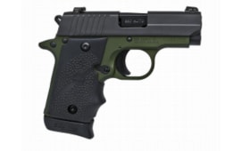 Sig Sauer P238 380 ACP Pistol, Army Green 2Tone SAO NS 7rd - 238380AGF
