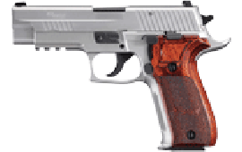 Sig Sauer P226R 40 S&W Pistol, 4.4in Barrel Stainless Steel NS Wood Grip 2 12rd - E26R40ASE