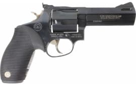 Taurus 44 Tracker 44RemMag Revolver, 4in Barrel Adj Sights Ported 5rd Ribber Grip Blued - 2440041TKR