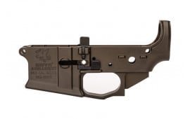 Griffin Armament MK2 Ambi Stripped AR-15 Lower Receiver - Ambidextrous Controls - Flared Magwell - Terra Brown - MK2ALFDE