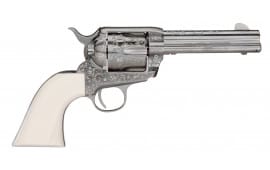 Taylors and Company OG1402 Pietta Outlaw Legacy 4.75 Nickel Revolver