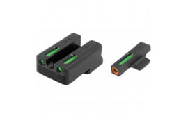 Truglo TFX Pro Tritium Fiber-Optic Xtreme Handgun Sight Set For CZ P10 - Orange/Green