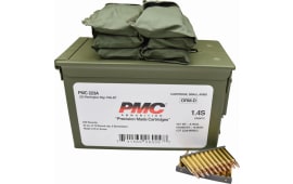 PMC .223 Rem - 55 Grain FMJ Boat Tail - On Stripper Clips / 6 Bandoleers in Ammo Can - 840 Rounds Per Can - Mfg # PMC223-AMB