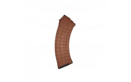 Pioneer Arms 7.62x39mm 30 Round Brown Waffle AK-47 Magazine- Polish Designed -US Manufactured Class 7 Depot- 922r Compliant- POL-AK-762-MAG-BROWN