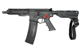 ATI ALPHA MAXX, 5.56 NATO, AR-15, Semi-Auto Pistol, 7.5" Barrel, 60rd Magazine, Franklin Armory Binary Trigger, Flip Up Sights, Brace, Black - GAX5567ML60FA