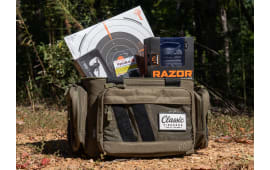 Classic Firearms Range Bundle, Includes Customized OD Green Savior Specialist Range Bag, Maglula Loader, Wiley Eye Pro, 12Pk Allen Targets & Walker Ear Protection 