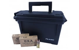 Winchester Lake City USA, 5.56 Nato, M193 55GR FMJ Ammo, Brass, Boxer, Reloadable, 500 Rounds (25 Boxes) In Reusable Plano Brand Ammo Can - SGM193KW