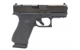 Glock 43X MOS, Semi Automatic, 3.41" Barrel, Black, Front Serrations, Front Rail, 15rd Magazine, US Made, Modular Optic System - UX4350203FRMOS