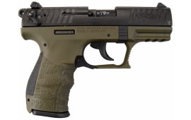 Walther P22-TB Pistol .22 LR 3.42in 10rd OD Green Threaded Model # 5120315