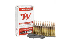 Winchester Lake City USA , 5.56 Nato, M193 55GR FMJ Ammo, Brass, Boxer, Reloadable, On Stripper Clips, 600 Round Case W / Loading Tools - WM193CP 