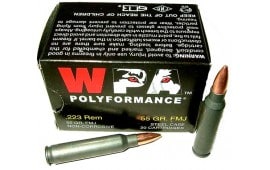 Wolf Polyformance .223 55 GR FMJ Ammo - 20rd Box