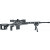 Howa HCRA73107USGMDT M1500 APC Chassis 24" Heavy Barrel 10+1 (3), American Flag Grayscale Cerakote, Black Luth-AR MBA-4 Stock with Aluminum Chassis, Black Polymer Grip
