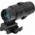 UTG SCP-MF3WEQS Magnifier  Black Anodized Hardcoat 1x/3x 25mm 44mm Tube Features Flip To Side Mount