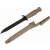 Glock KDO39179 Field Knife Field w/Sawback 6.5" Spring Steel HRC55 Phosphate-Treated Saw Polymer FDE