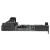 Swampfox - Wolverine Slide Battleworn Gray For Glock 19 Gen 3 Models - RMR Optic Cut - Suppressor Height Fiber Optic Sights - WVS19-BWS