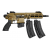 Heckler and Koch HK416, Semi-Auto Pistol, .22LR, 8.5" Barrel, (2) 20rd Magazines & (1) 10rd Magazine, Flip-Up Sights, M-LOK, HK Brown, Umarex - 810009763MAG
