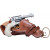 Cimarron Doc Holliday Thunderer Combo CA4506DOCSET Revolver, .45 Colt, 3.5" Barrel, 6-Round, Single Action, Sim Ivory Grip, Includes Knife & Holster.