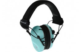 Radians R3220ECS R3200 Dual Mic Electronic Muff 23 dB Over the Head Aqua Blue