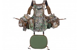 Hunters Specialties Undertaker Turkey Vest, Apparel, Realtree Edge, STR1001761, Wide Straps, Detachable Seat.