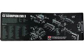 TekMat TEKR36CZSCORPION CZ Scorpion EVO 3 Cleaning Mat Black/Gray Thermoplastic Fiber Top w/Vulcanized Rubber Back 36" x 12" CZ Scorpion EVO 3 Parts Diagram Illustration